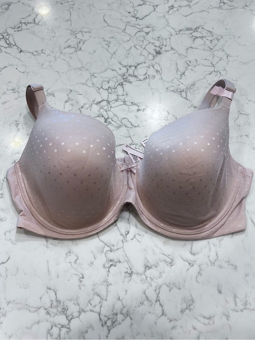 NWT Victorias Secret Light Pink Lined Demi Bra Size 44DD